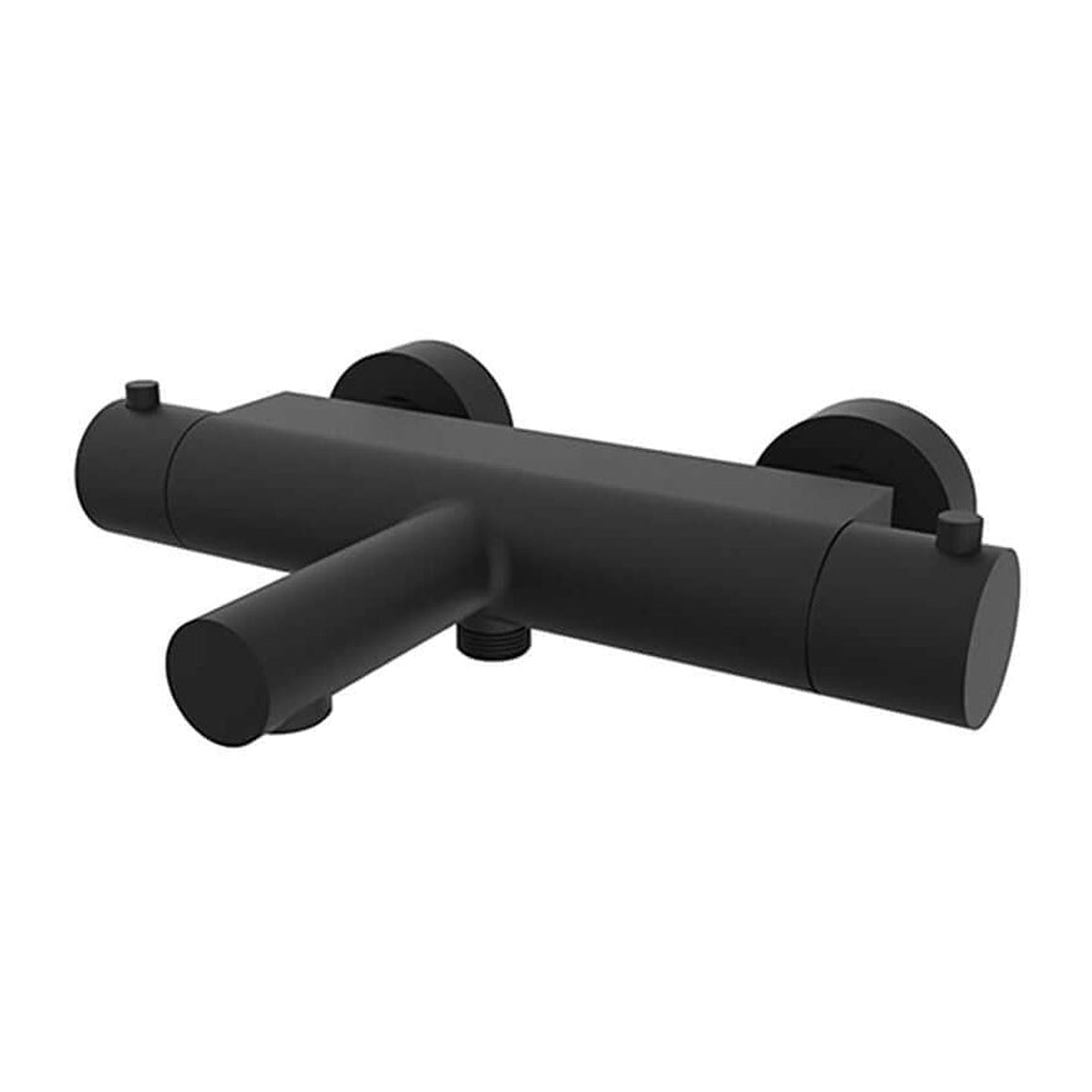 Style thermostatische badmengkraan cooltouch mat zwart