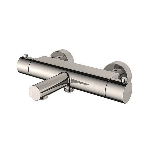 Robinet de bain thermostatique style cooltouch acier brossé PVD