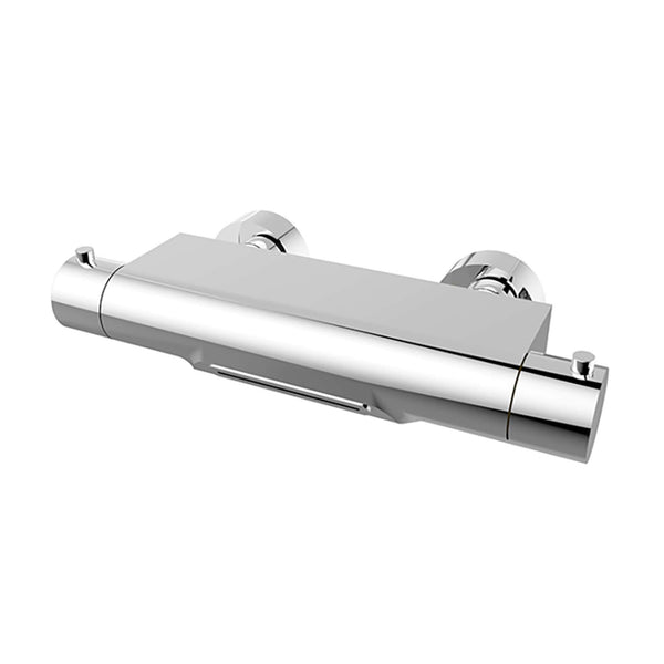 Robinet de bain thermostatique style cascade Wiesbaden 1/2 pouce en chrome