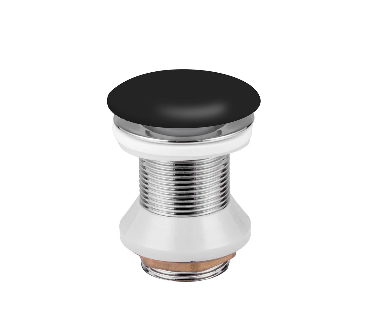 ALONI AFVOERPLUG - CLICK WASTE - KERAMIEK - 5/4" - MAT ZWART