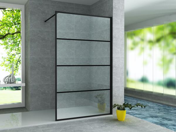 ALONI INLOOPDOUCHE MET RASTER DECOR - HELDER GLAS