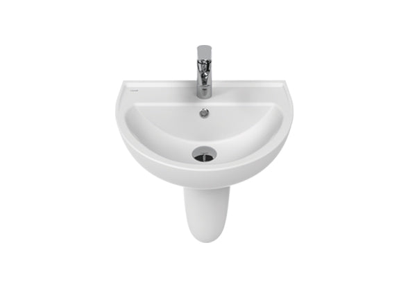 Creavit Oval Wastafel 52×40,8 cm – 1 Kraangat – Glanzend Wit