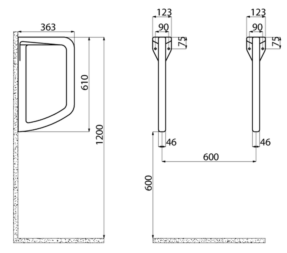 Creavit TP661-00CB00E-0000 - technische tekening