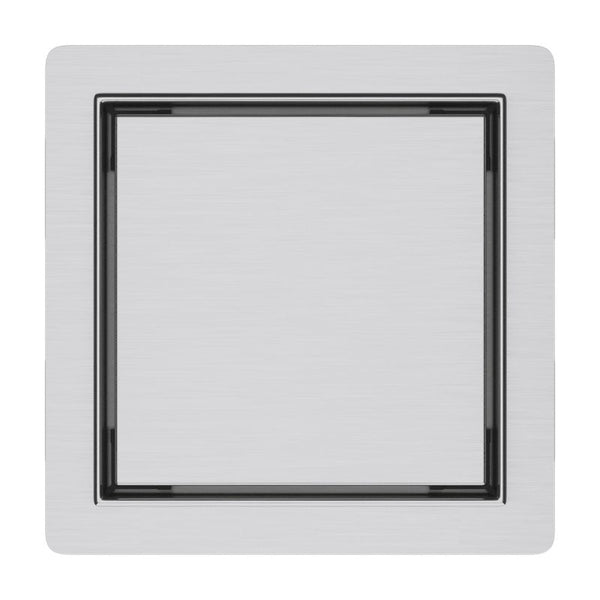 ALONI DOUCHEPUT - MET TEGELROOSTER - 15X15CM - GEBORSTELD RVS