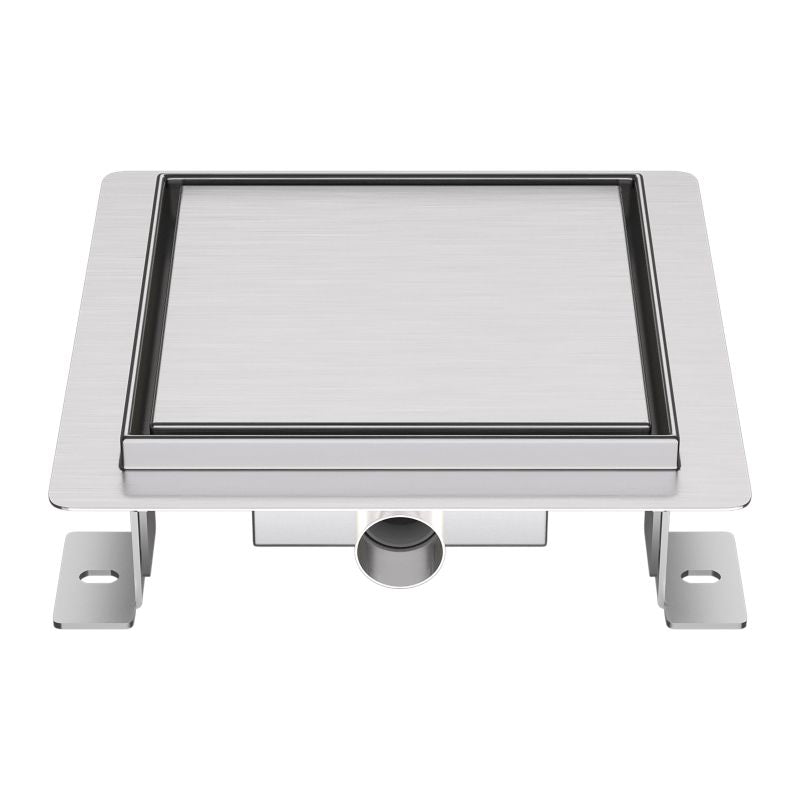 ALONI DOUCHEPUT - MET TEGELROOSTER - 15X15CM - GEBORSTELD RVS - detailafbeelding