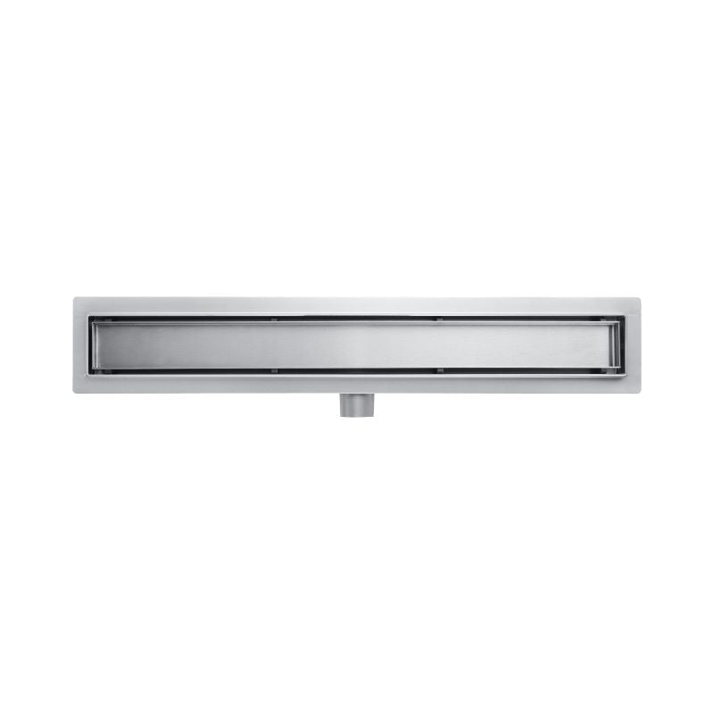 ALONI DOUCHEGOOT - MET TEGELROOSTER - 100 CM - GEBORSTELD RVS - detailafbeelding