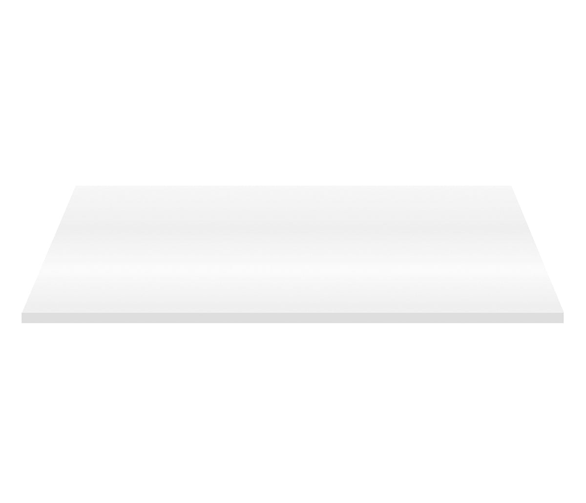 ALONI WASTAFELTABLET MDF (152.4X45.5X2.6 CM) - GLANZEND WIT