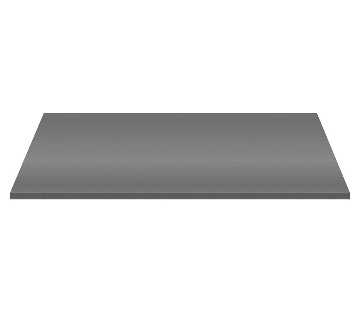 ALONI WASTAFELTABLET MDF (152.4X45.5X2.6 CM) - GLANZEND GRIJS