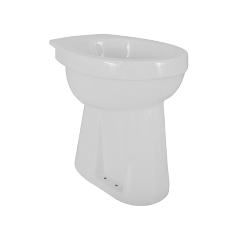 Toilette erhöht stehend AO 46 x 46 cm glänzend weiß
