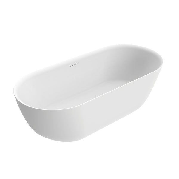 Baignoire autoportante tendance 180 x 80 cm acrylique brillant blanc avec bonde brillant blanc