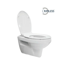 Trevi wandcloset rimless met Ultimo 3.0 toiletzitting softclose en quick release glans wit