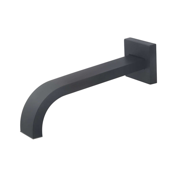 Bec de baignoire carré 21,6 cm noir mat Wiesbaden