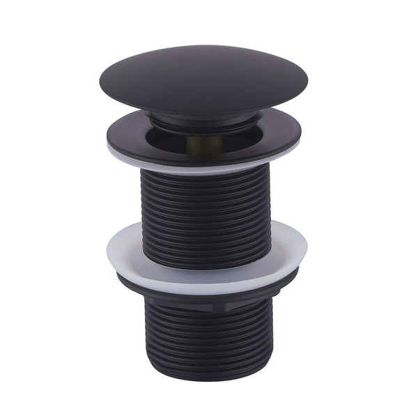 UniMatch clickwaste afvoerplug verlengd 5/4" mat zwart