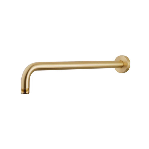 UniMatch douchearm met muurbevestiging 45 cm geborsteld messing PVD