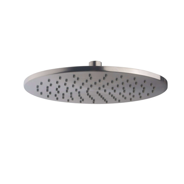UniMatch hoofddouche rond 25 x 0,8 cm geborsteld staal PVD
