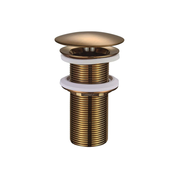 UniMatch open afvoerplug verlengd 5/4" geborsteld brons koper PVD