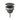 UniMatch afvoerplug 5/4" gunmetal luxe clickwaste geschikt voor fonteintjes en wastafels met overloop.