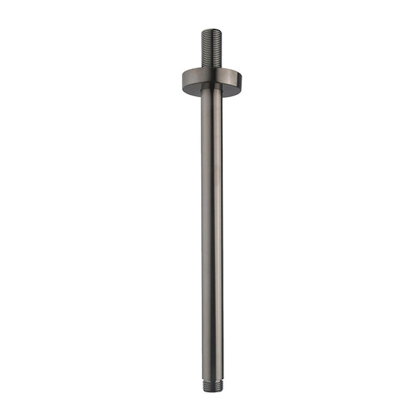 UniMatch douchearm met plafondbevestiging 30 cm gunmetal PVD