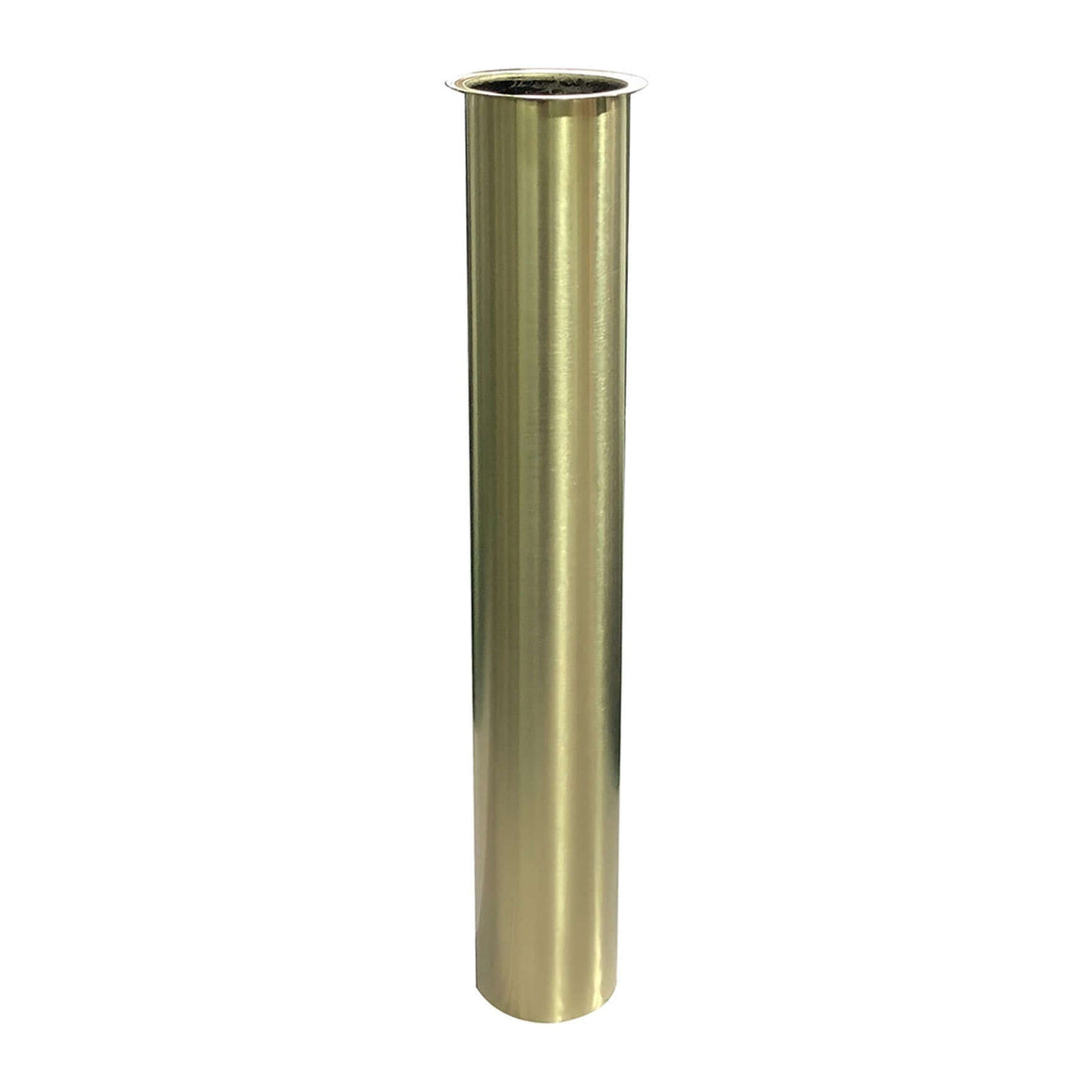 UniMatch sifon verlengbuis 20 cm met kraag geborsteld messing PVD