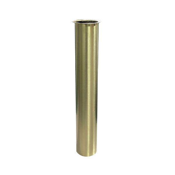 UniMatch sifon verlengbuis 20 cm met kraag geborsteld messing PVD