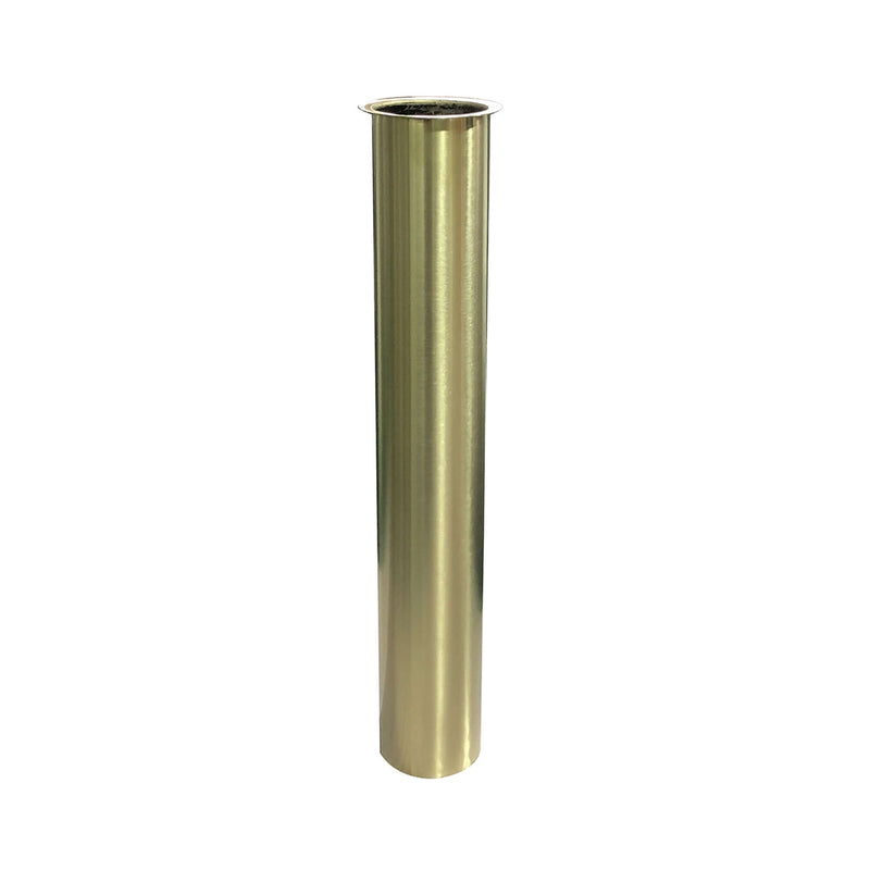 UniMatch Siphon Verlängerungsrohr 20 cm mit Kragen gebürstetes Messing PVD
