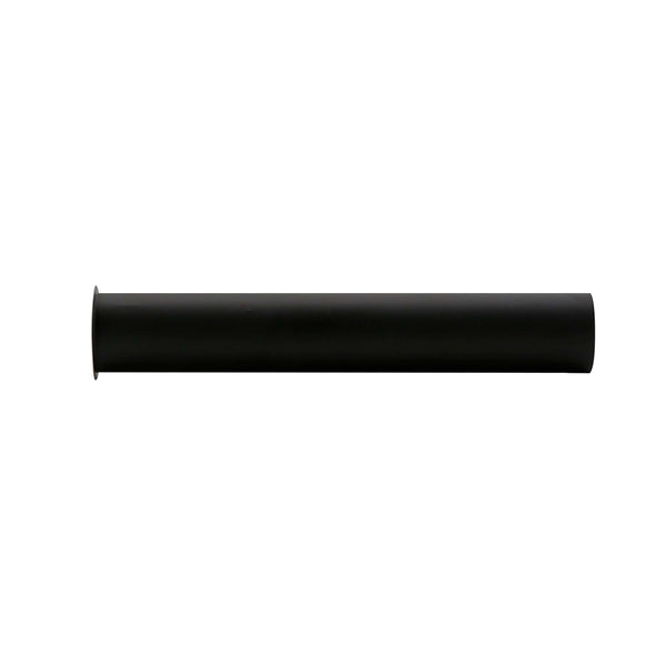 UniMatch sifon verlengbuis 20 cm met kraag mat zwart