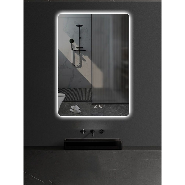 ALONI QUEEN RECHTHOEKIGE LED-SPIEGEL MET VERWARMING & ANTI-CONDENS (60x80CM)