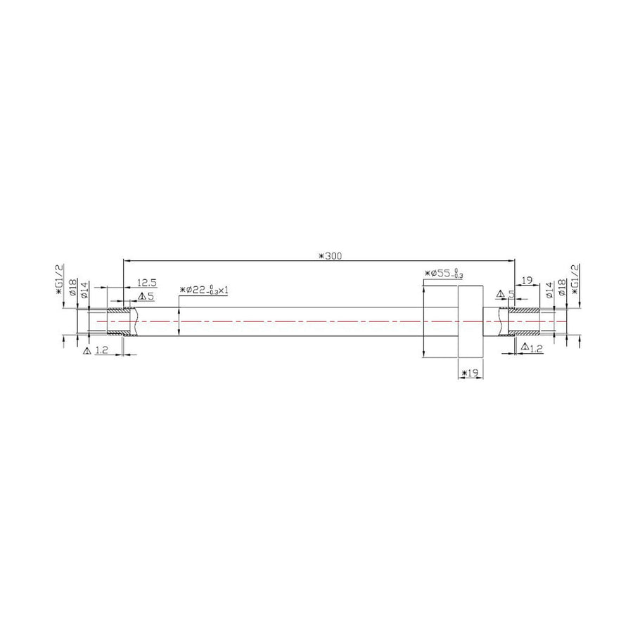 Luxe runde Deckenmontage Duscharm Wiesbaden 30 cm matt schwarz