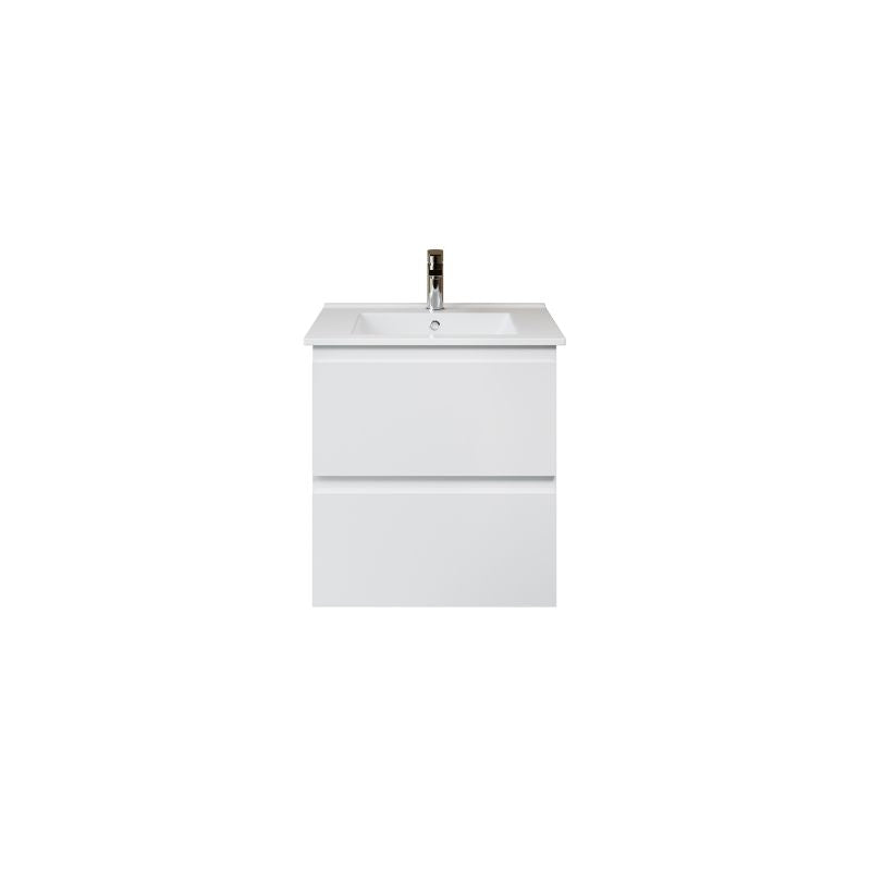 ALONI SALLY XL WASTAFELONDERKAST - 2 LADES - SOFTCLOSE - GREEPLOOS - 56X60X45,3 CM - GLANZEND WIT - detailafbeelding