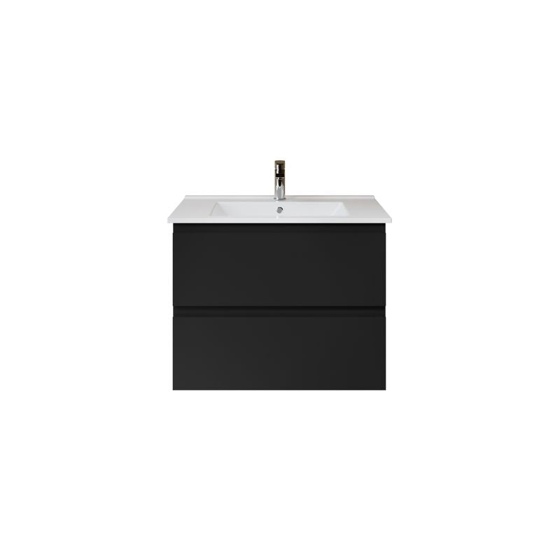 ALONI SALLY XL WASTAFELONDERKAST - 2 LADES - SOFTCLOSE - GREEPLOOS - 76X60X45,3 CM - MAT ZWART - detailafbeelding
