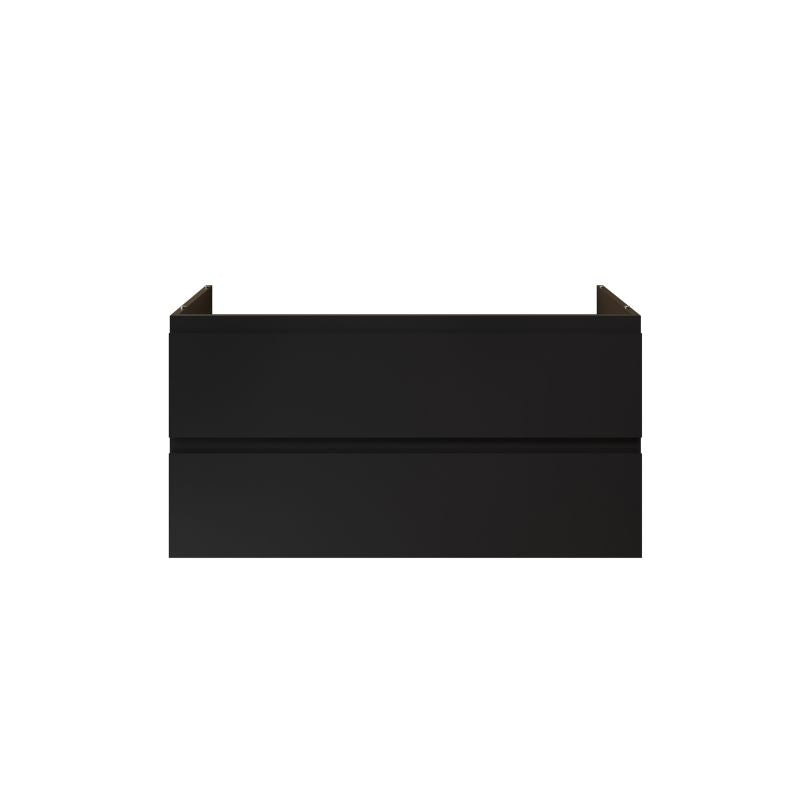ALONI SALLY XL WASTAFELONDERKAST - 2 LADES - SOFTCLOSE - GREEPLOOS - 118X60X45,3 CM - MAT ZWART - detailafbeelding