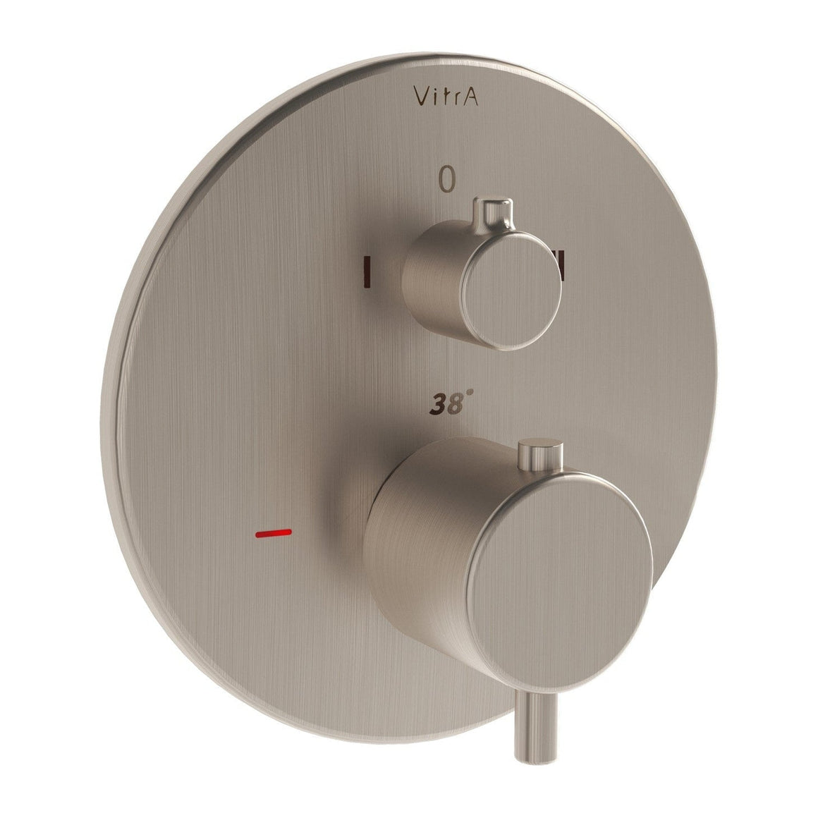 VitrA Origin Douche/Bad Kraan, Geborsteld Nikkel #variant_57380268278084