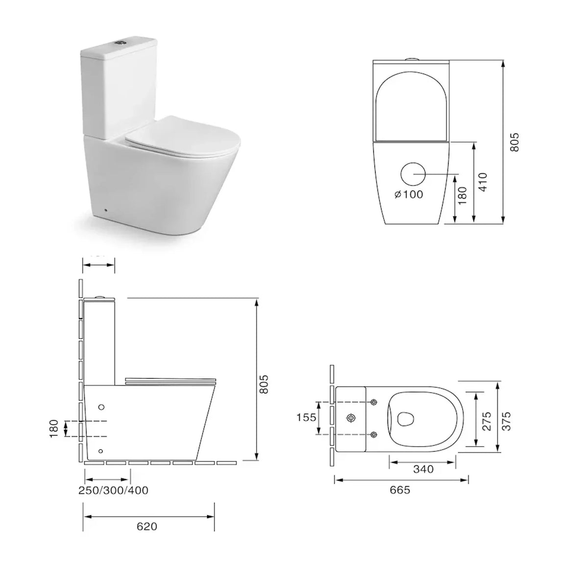 DutchLine Lux Luccio Rimless (PK) Duoblok