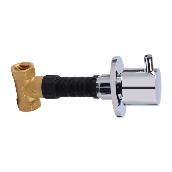 Aloni Stopkraan - Inbouw - 1/2" X 1/2" - Chroom