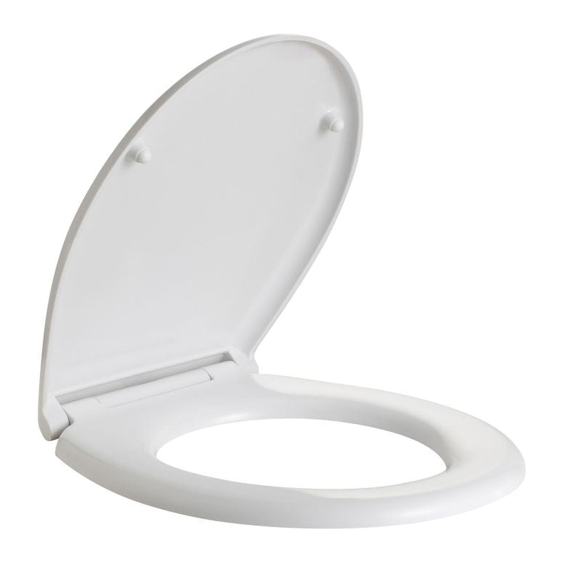 ALONI ECO ELVIA WC-ZITTING - SOFT CLOSE - QUICK RELEASE - DUROPLAST - TOPFIX - RVS SCHARNIEREN - GLANZEND WIT - detailafbeelding
