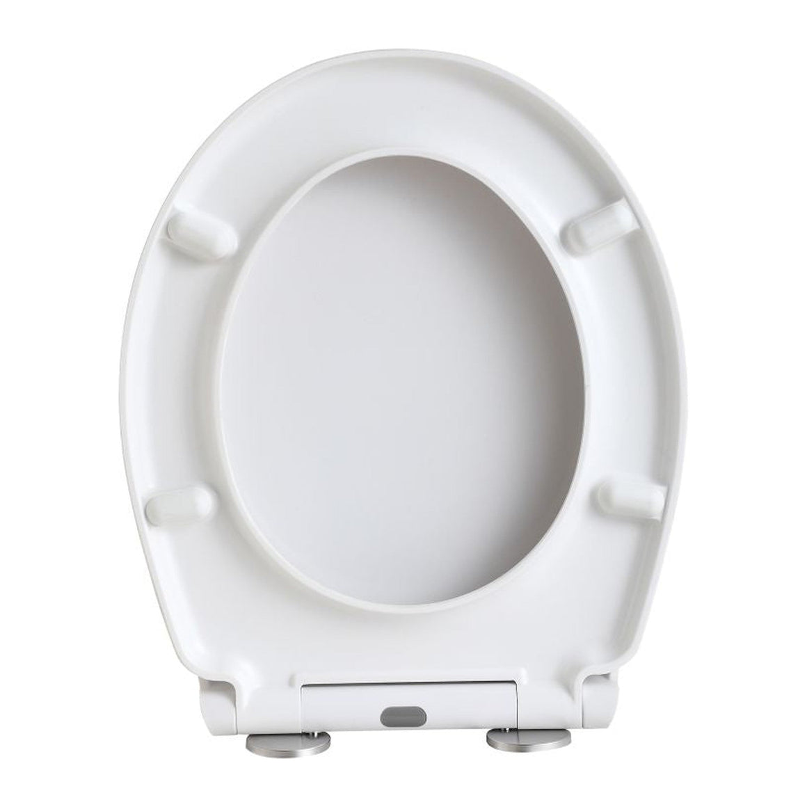 ALONI ECO ELVIA WC-ZITTING - SOFT CLOSE - QUICK RELEASE - DUROPLAST - TOPFIX - RVS SCHARNIEREN - GLANZEND WIT - detailafbeelding