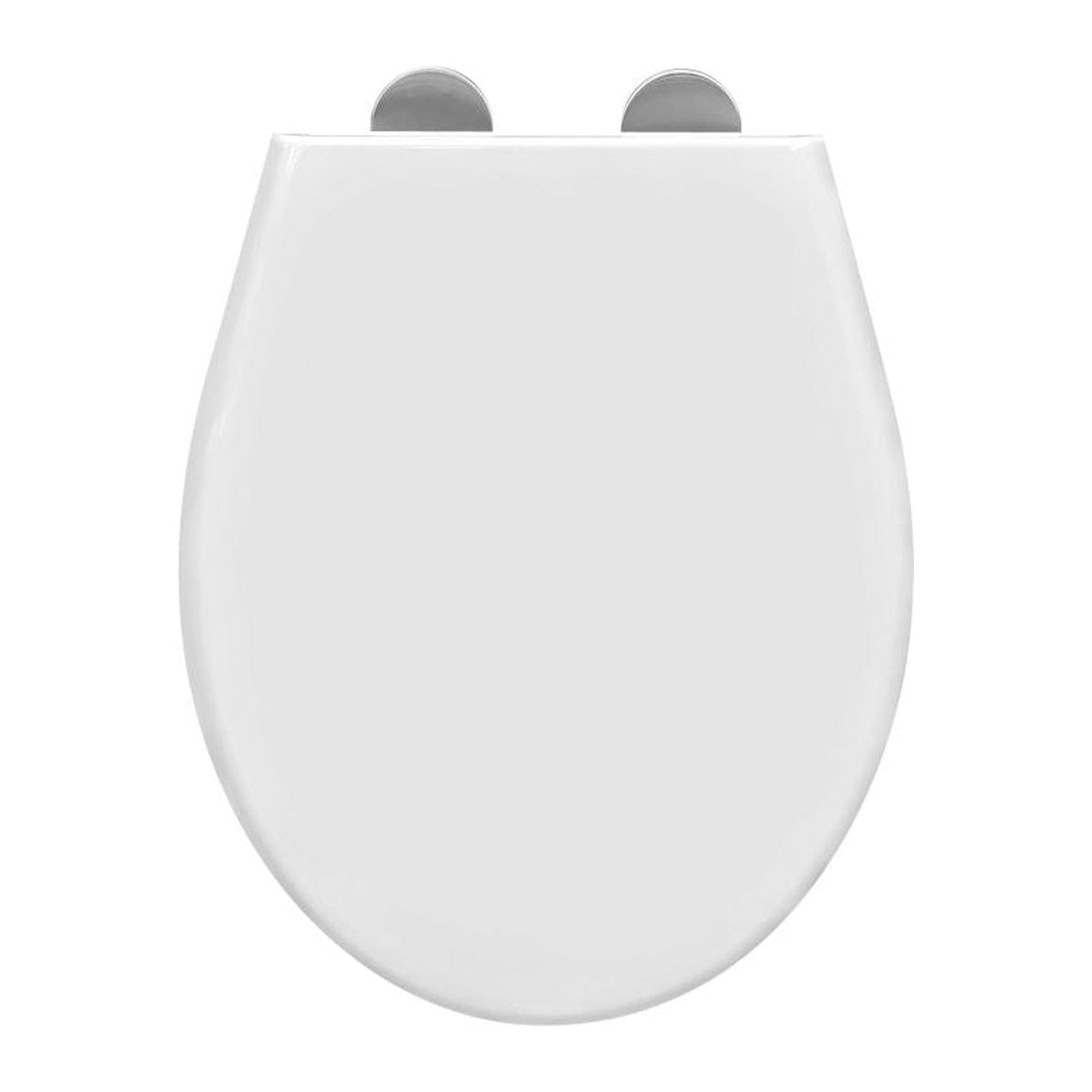 ALONI ECO ELVIA WC-ZITTING - SOFT CLOSE - QUICK RELEASE - DUROPLAST - TOPFIX - RVS SCHARNIEREN - GLANZEND WIT - detailafbeelding