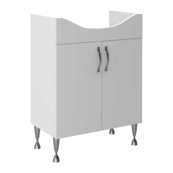 Aloni Aleco Wastafelonderkast 65 cm – Wit