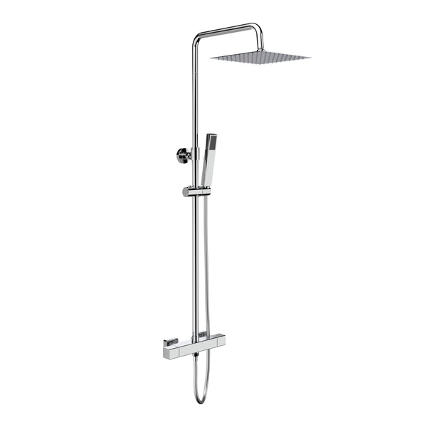ALONI OPTIMA QUADRO REGENDUSCHSET - THERMOSTATISCH - AUFPUTZ - BELGAQUA