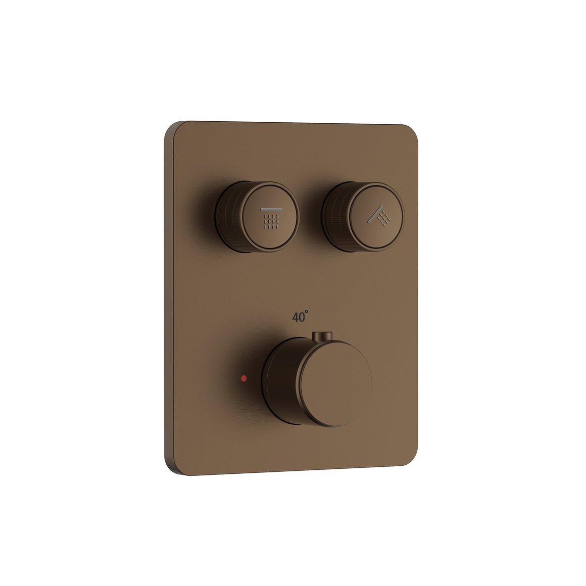 Aloni Stria inbouw douchethermostaat bruin brons productfoto
