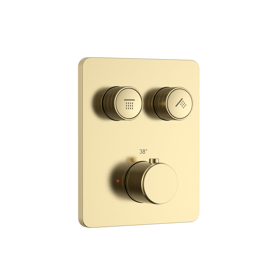 Aloni Stria inbouw douchethermostaat geborsteld goud productfoto