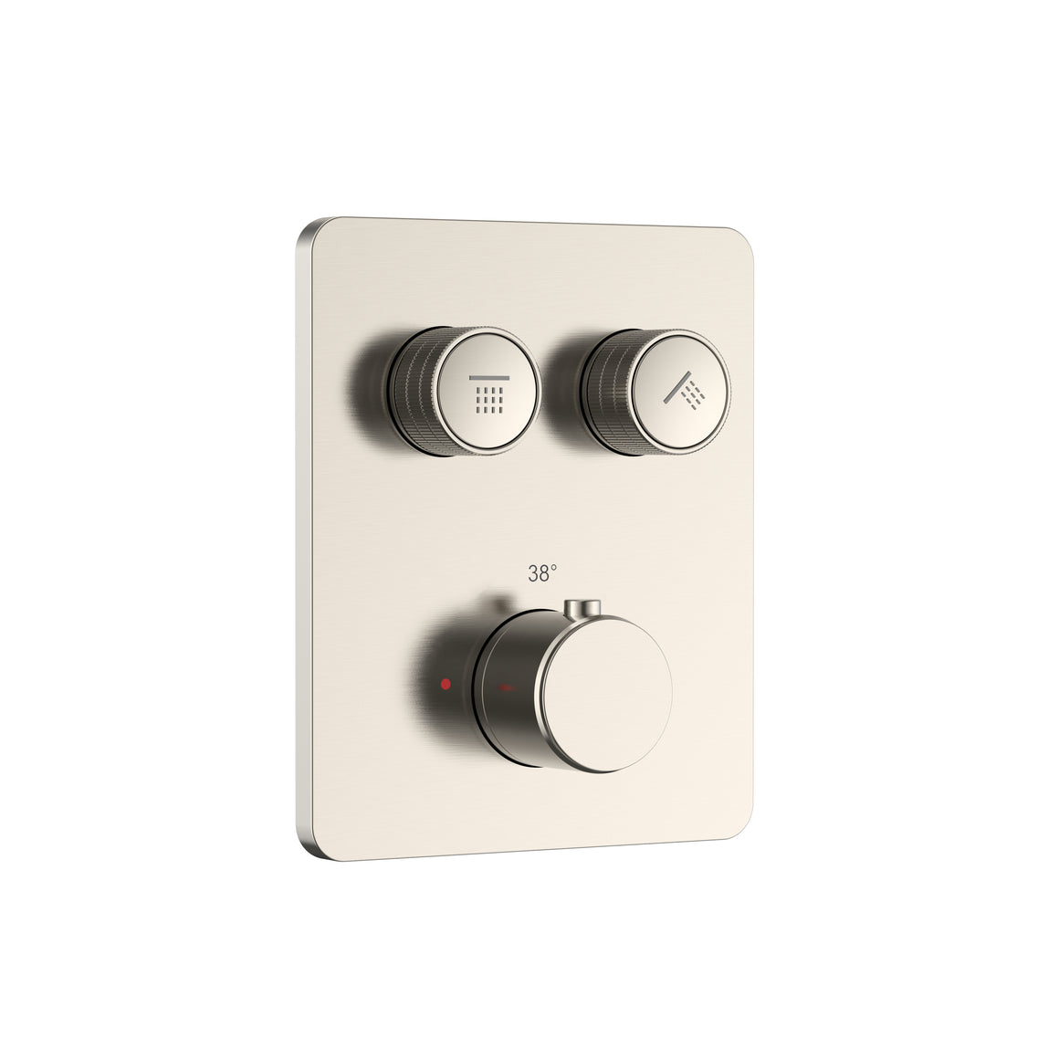 Aloni Stria inbouw douchethermostaat geborsteld RVS productfoto