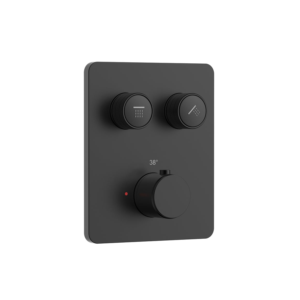 Aloni Stria inbouw douchethermostaat mat zwart productfoto