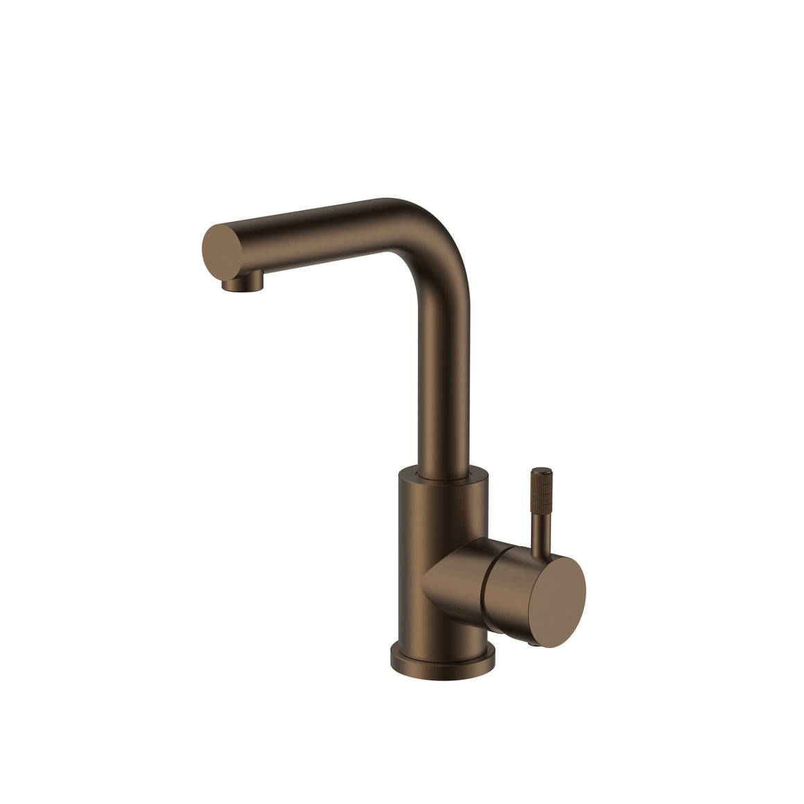 Aloni Stria wastafel- en keukenmengkraan bruin brons productfoto