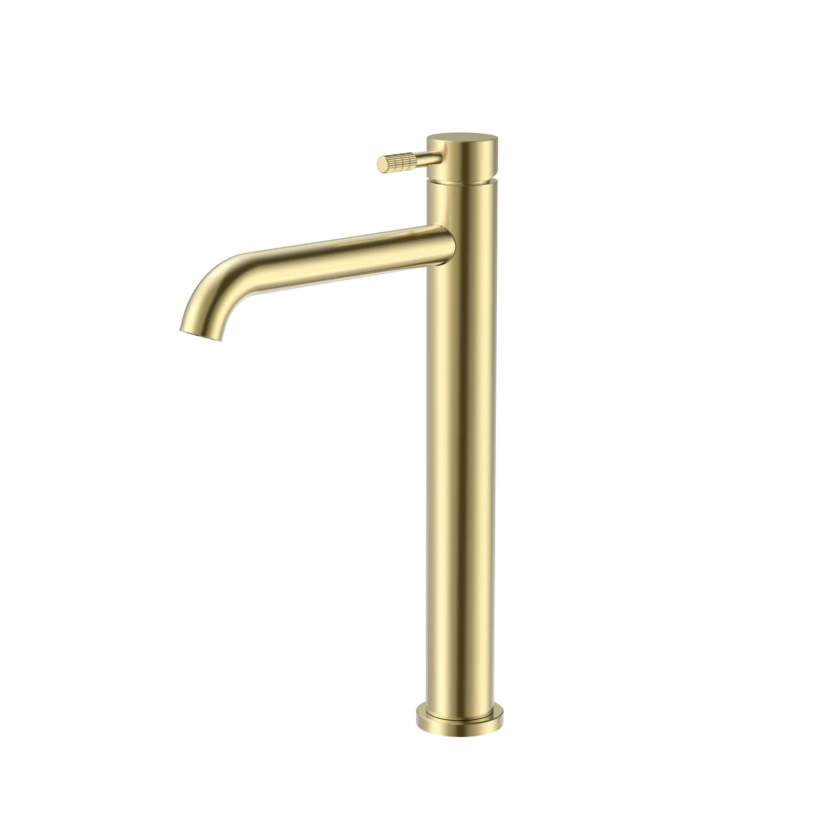 Aloni Stria wastafelmengkraan hoog geborsteld goud productfoto