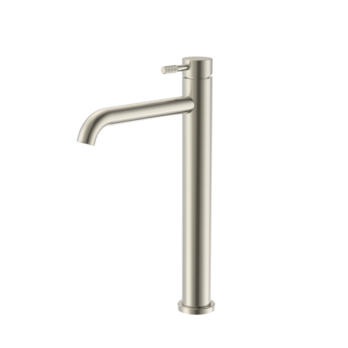 Aloni Stria wastafelmengkraan hoog geborsteld RVS productfoto