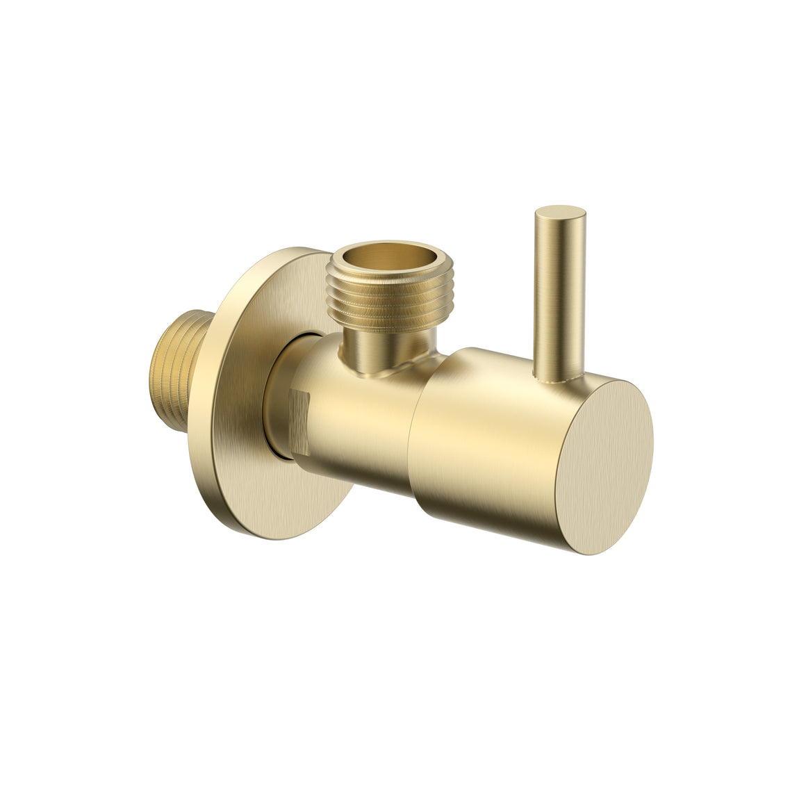 Aloni Uniforma hoekstopkraan geborsteld goud productfoto