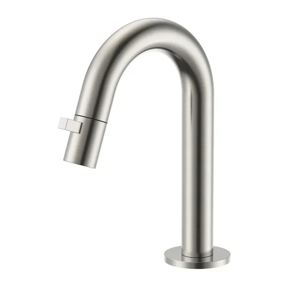 DutchLine Round Fonteinkraan 189mm – Geborsteld staal