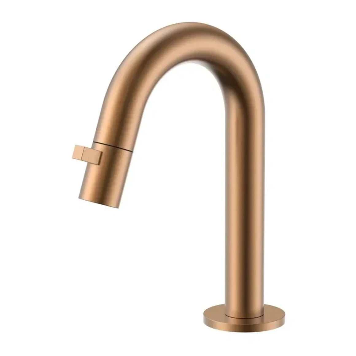 DutchLine Round Fonteinkraan 189mm – Geborsteld koper