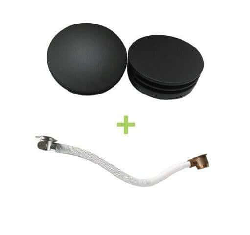 Ensemble de bain rond Wiesbaden en noir mat